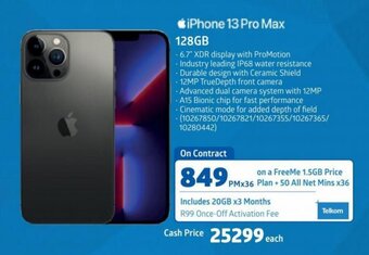 Incredible Connection iPhone 13 Pro Max 128GB offer