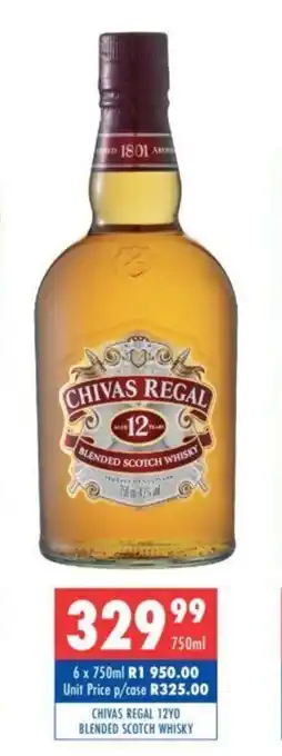 Ultra Liquors Chivas Regal Blended Scotch Whisky 750ml offer