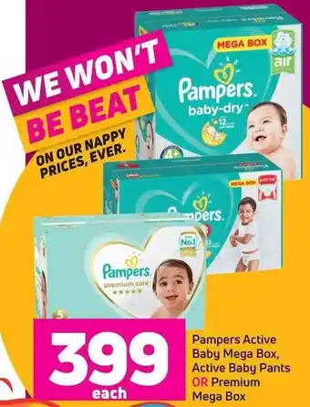 Game Pampers Active Baby Mega Box, Active Baby Pants Or Premium Mega Box offer