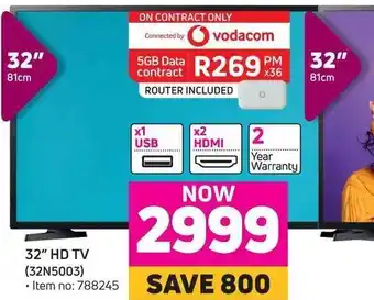 Game Hisense 32" 81cm HD TV offer