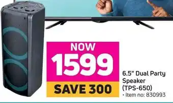 Game 6,5 Dual Party Speaker offer