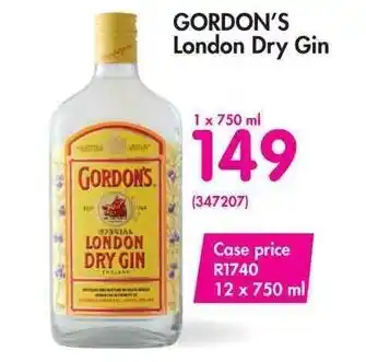 Makro Gordon's London Dry Gin 1x750ml offer