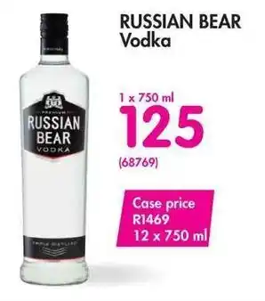 Makro Russian Bear Vodka 1x750ml offer