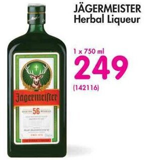 Makro Jägermeister Herbal Liqueur 1x750ml offer