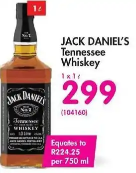 Makro Jack Daniel's Tennessee Whiskey 1x1L offer