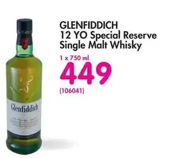 Makro Glenfiddich 12YO Special Reserve Single Malt Whisky 1x750ml offer