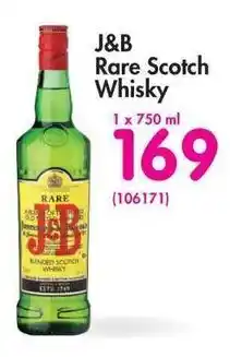 J&B Rare Scotch Whiskey 1x750ml