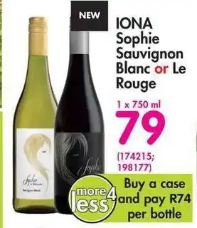 Makro Iona Sophie Sauvignon Blanc or Le Rouge 1x750ml offer