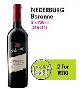 Makro Nederburg Baronne 2x750ml offer