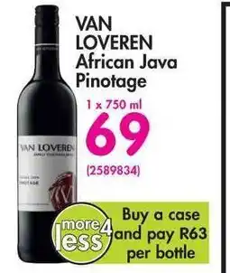 Makro Van Loveren African Java Pinotage 1x750ml offer