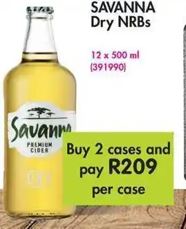 Makro Savanna Dry NRBs 12x500ml offer