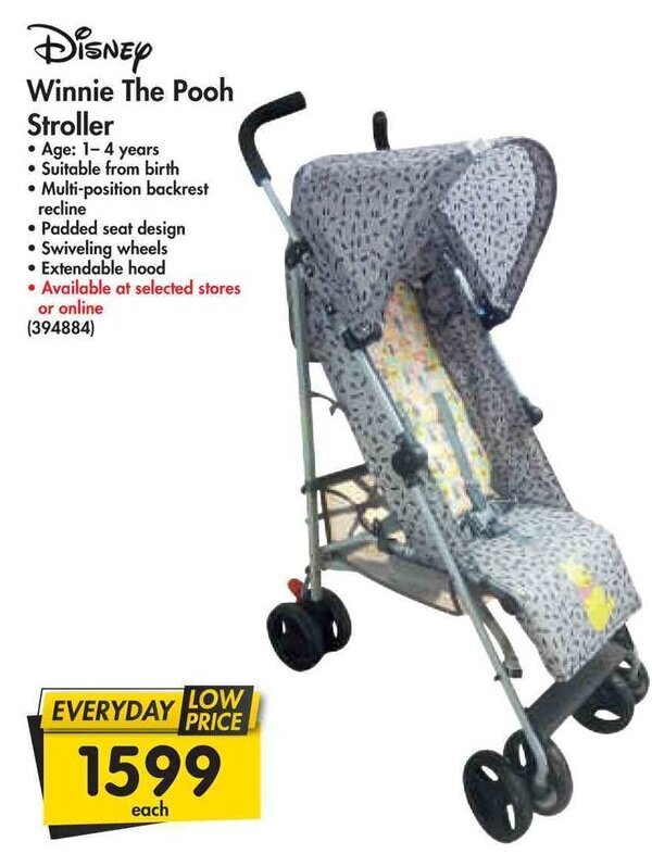 Winnie The Pooh Stroller offer at Makro