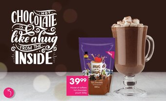 Save House of Coffees Hot Chocolate Pouch 500g offer