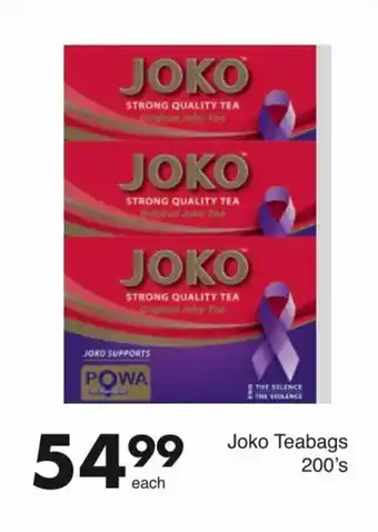 Save Joko Teabags 200's offer