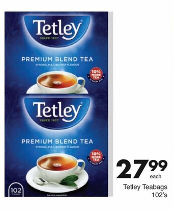 Save Tetley Teabags 102's offer
