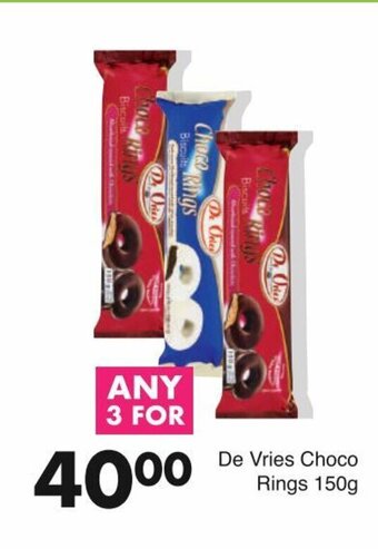 Save De Vries Choco Rings 150g offer