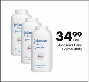 Save Johnson's Baby Powder 400g offer