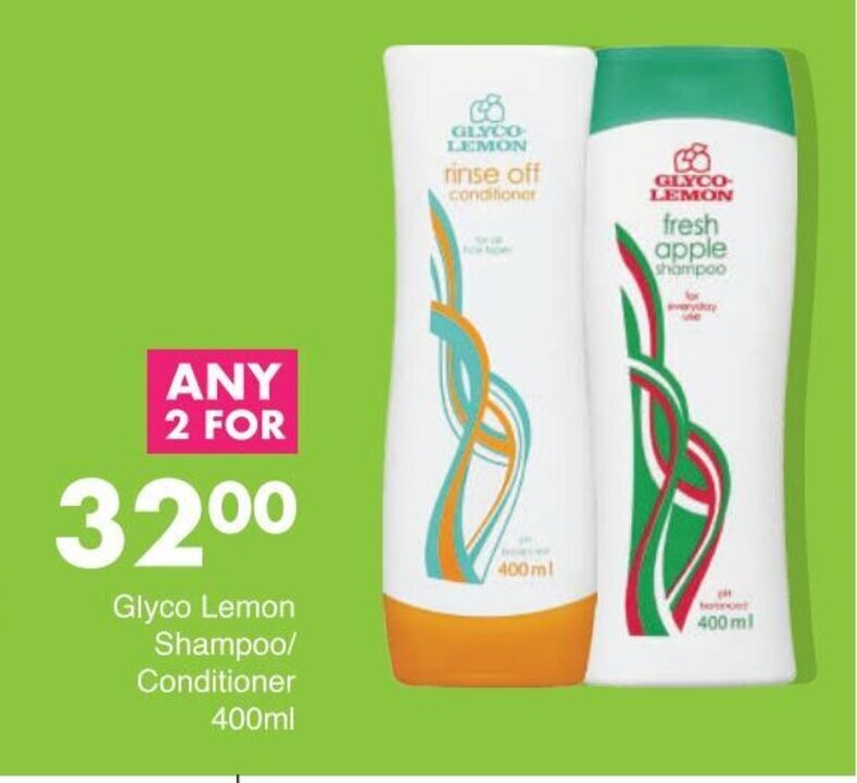Glyco Lemon Shampoo / Conditioner 400 ml offer at Save