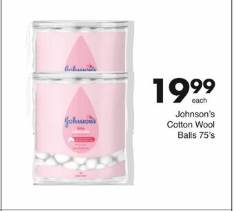 Save Johnson's Cotton Wool Balls 75's offer