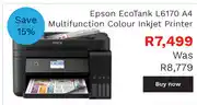 Epson EcoTank L6170 A4 Multifunction Colour Inkjet Printer