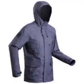 Decathlon Men's walking waterproof jacket - blue offer