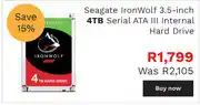Seagate IronWolf 3.5-Inch 4TB Serial ATA III Internal Hard Drive