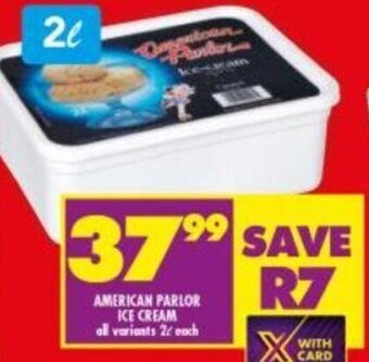 Shoprite American Parlor Ice Cream 2L offer