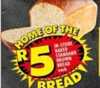 Shoprite In-Store Baked Standard Brown Bread offer