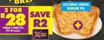 Shoprite Pieman's Homestyle Pies offer