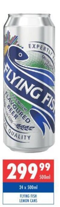 Ultra Liquors Flying Fish Lemon Cans 500ml offer