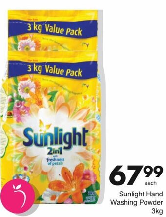 Save Sunlight Hand Washing Powder 3kg offer
