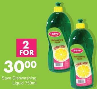 Save Save Dishwashing Liquid 750ml offer