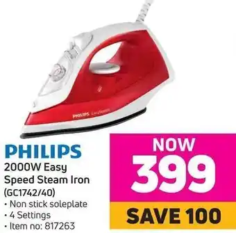 Game Philips Easy Speed Steam Iron 2000W offer