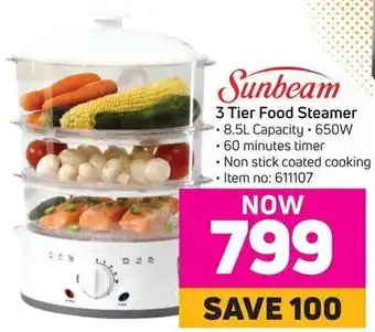 Game Sunbeam 3 Tier Food Steamer 8,5L offer