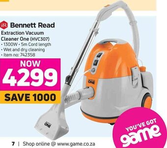 Game Bennett Read Extraction Vacuum Cleaner One offer
