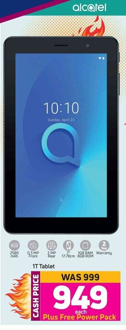 Game Alcatel 1T Tablet offer
