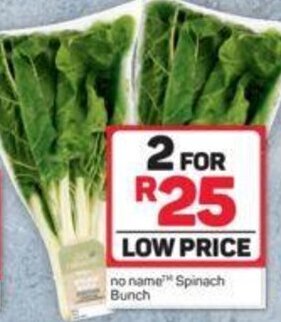 Pick n Pay No Name™ Spinach Bunch offer