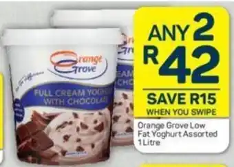 Pick n Pay Orange Grove Low Fat Yoghurt Assorted 1 Litre offer