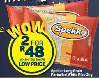 Pick n Pay Spekko Long Grain Parboiled White Rice 2kg offer