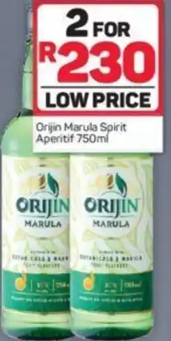 Pick n Pay Orijin Marula Spirit Aperitif 750ml offer