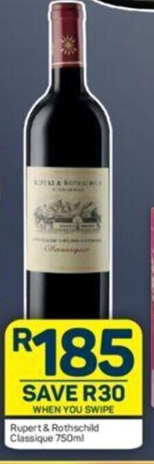 Pick n Pay Rupert & Rothschild Classique 750 ml offer