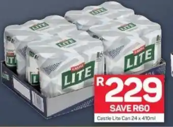 Pick n Pay Castle Lite Can 24 x 410 ml offer