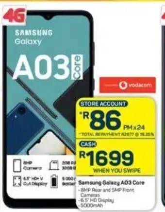 Pick n Pay Samsung - Galaxy A03 Core offer
