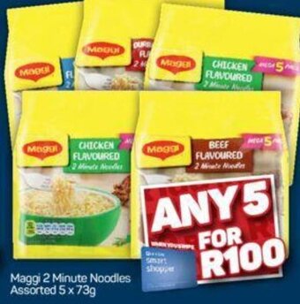 Pick n Pay Maggi 2 Minute Noodles Assorted 5 x 73g offer