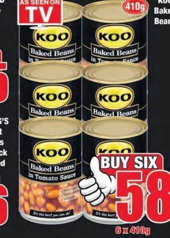Boxer Koo baked beans 6 offer