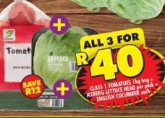 Veg combo 3 offer at Shoprite