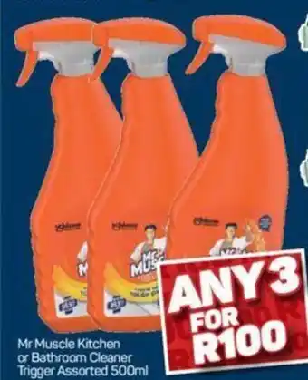 Pick n Pay Mr Muscle Kitchen or Bathroom Cleaner Trigger Assorted 500 ml offer