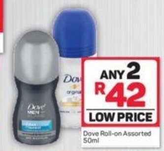 Pick n Pay Dove Roll-On Assorted 50 ml offer