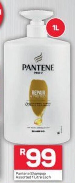 Pick n Pay Pantene Shampoo Assorted 1 Litre each offer