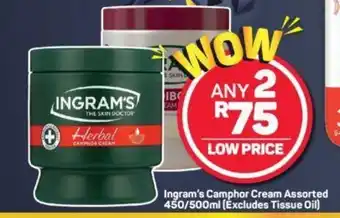Pick n Pay Ingram's Camphor Cream Assorted 450/500 ml offer